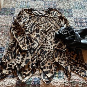 Safari look Multi-print top